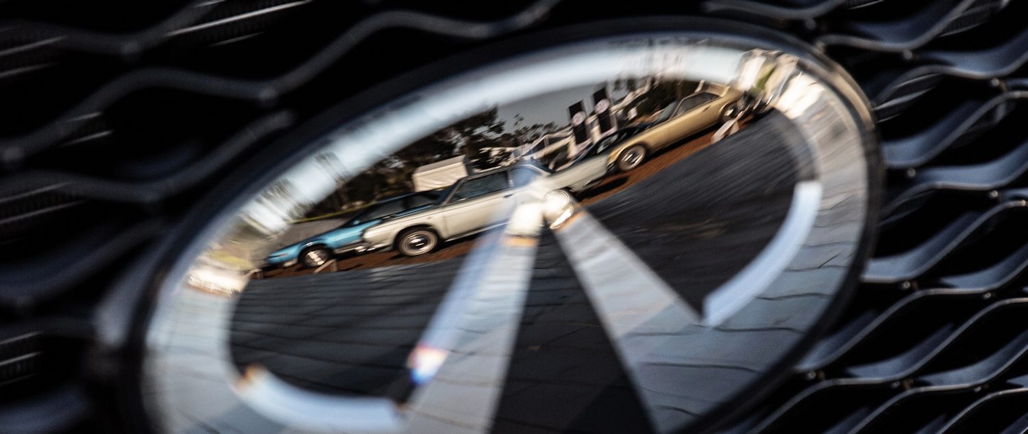 INFINITI's 30th Anniversary | INFINITI Logo Reflection at the 2019 Pebble Beach Concours d'Elegance